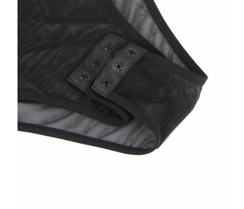 Subblime 954055 Elegant Lace Bodysuit Black S/M - Premium Comfort Fit