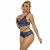 Subblime 954062 Lingerie Set Lace Blue S/M - Bra & Panties Ensemble