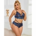 Subblime 954062 Lingerie Set Lace Blue S/M - Bra & Panties Ensemble