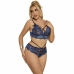 Subblime 954079 Lace Bra and Panties Set Blue L/XL - Elegant Comfort
