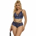 Subblime 954079 Lace Bra and Panties Set Blue L/XL - Elegant Comfort