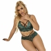 Subblime 954086 Lace Bra & Panties Set Green S/M - Elegant Lingerie