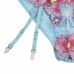 Subblime 954116 Blue L/XL Lingerie Set with Garter Belt & Floral Pattern
