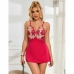 Subblime 954130 Babydoll L/XL Red Floral Design - Elegant Lingerie