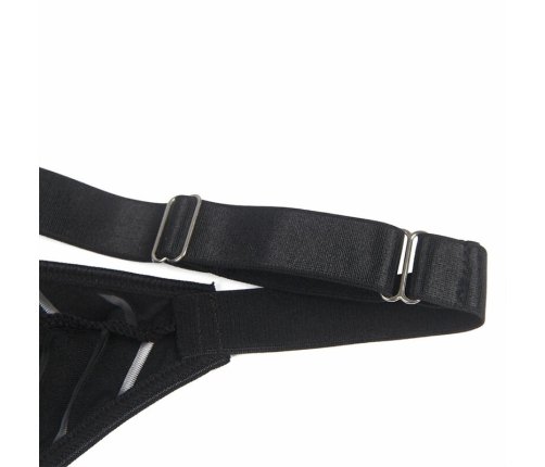 Subblime 954154 Bodysuit with Garter Belt Black L/XL - Elegant Design