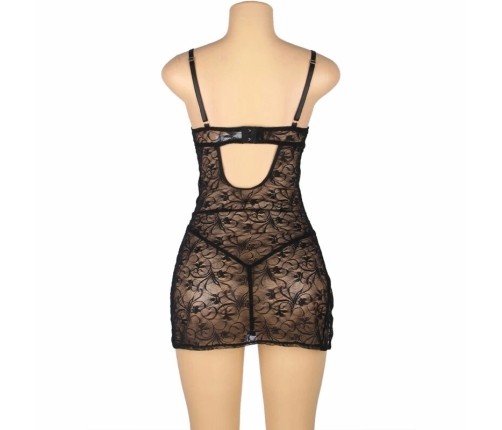 Subblime 954185 Lace Babydoll Black S/M - Adjustable Strap Lingerie