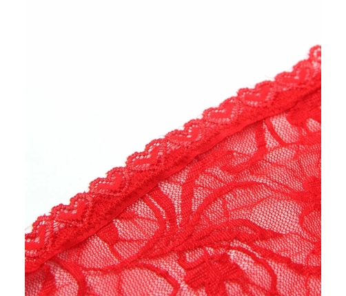 Subblime 954208 Red Lace Babydoll S/M - Adjustable Straps, Elegant Design