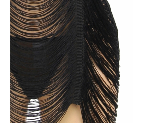 Subblime Strappy Dress and Thong Set Black L/XL - Elegant Mesh Design