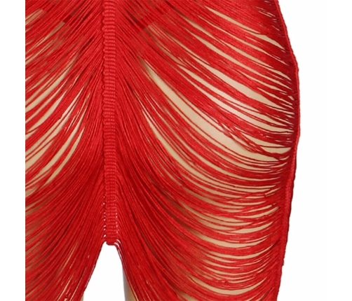 Subblime 954246 Strappy Dress & Thong Set Red S/M - Elegant Lingerie