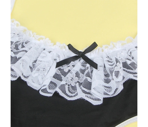 Subblime Costume S/M Black/White - Elegant Maid Outfit Lingerie