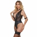 Subblime 954390 Elegant Lingerie Body with Garter Belt Black L/XL