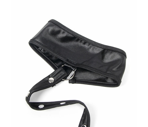 SUBBLIME - 954406 VESTIDO BONDAGE DE CUERO NEGRO S/M