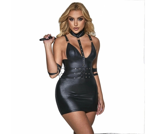 Subblime 954413 Leather Bondage Body Black L/XL Adjustable Fit