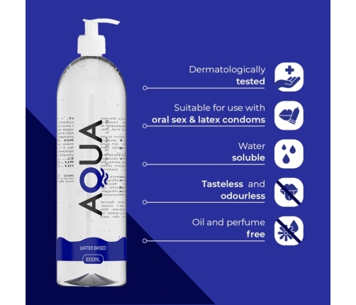 AQUA QUALITY - LUBRICANTE BASE DE AGUA 1000 ML