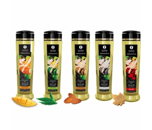 SHUNGA Organic Massage Oil Mango 240ml - Natural Nourishing Formula