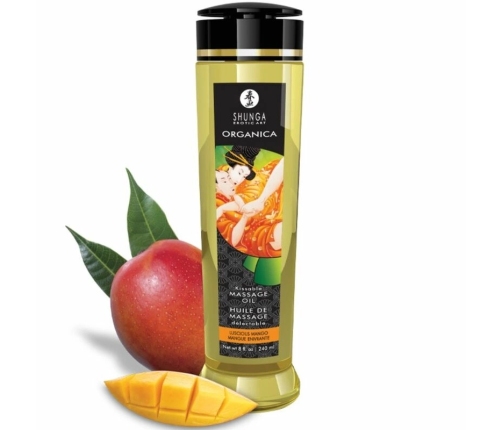 SHUNGA Organic Massage Oil Mango 240ml - Natural Nourishing Formula
