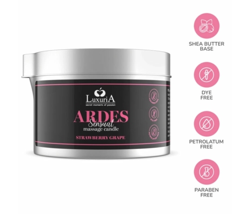 Intimateline Luxuria Grape Massage Candle with Shea Butter 80g