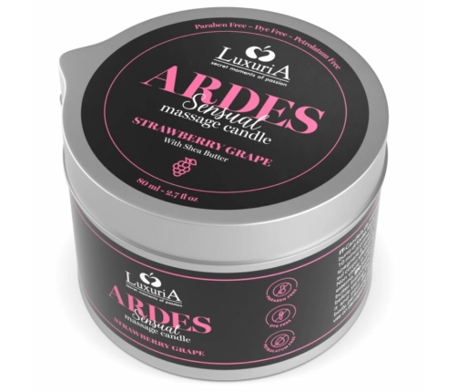 Intimateline Luxuria Grape Massage Candle with Shea Butter 80g