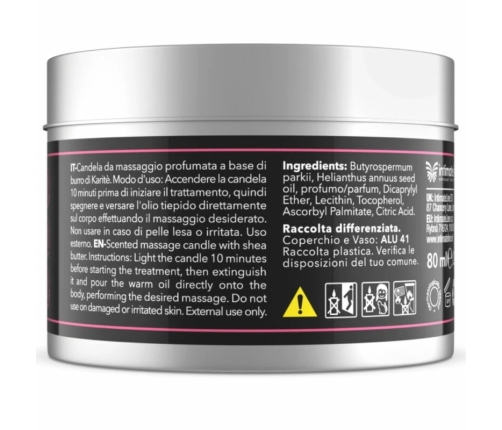 Intimateline Luxuria Grape Massage Candle with Shea Butter 80g