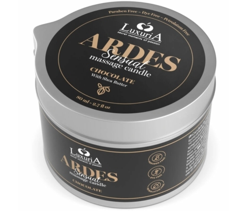 Intimateline Luxuria Massage Candle Chocolate Aroma Shea Butter 80g