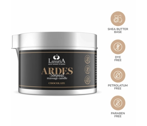 Intimateline Luxuria Massage Candle Chocolate Aroma Shea Butter 80g