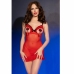 Chilirose CR 4832 Red Tulle Babydoll Chemise Set S/M