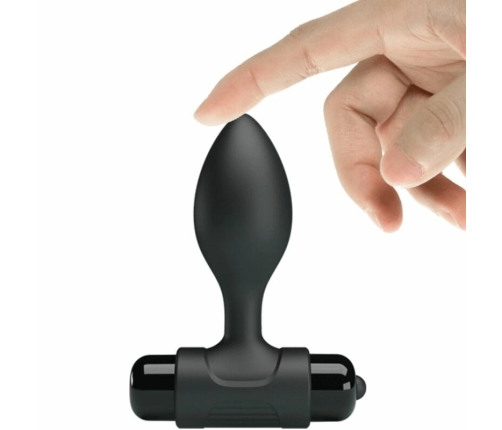 Pretty Love BI-040077 Anal Plug Black 10-Function Silicone System