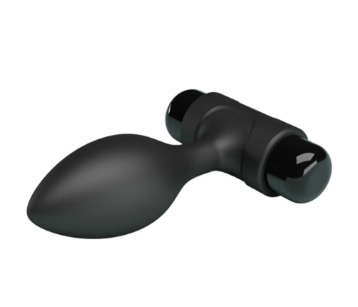Pretty Love BI-040077 Anal Plug Black 10-Function Silicone System