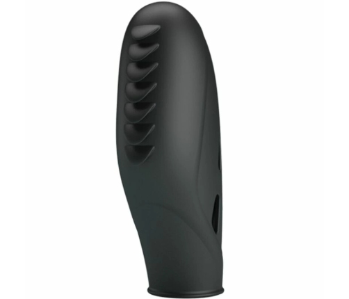 Pretty Love Gilo Silicone Finger Vibrating Massager Black