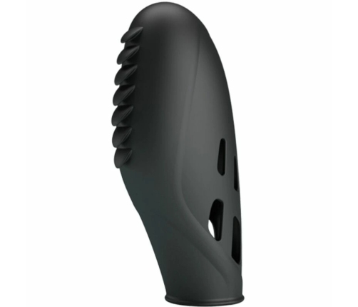 Pretty Love Gilo Silicone Finger Vibrating Massager Black