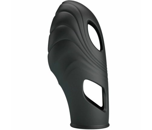 Pretty Love Lich Silicone Finger Vibe Black - Compact Wearable Model