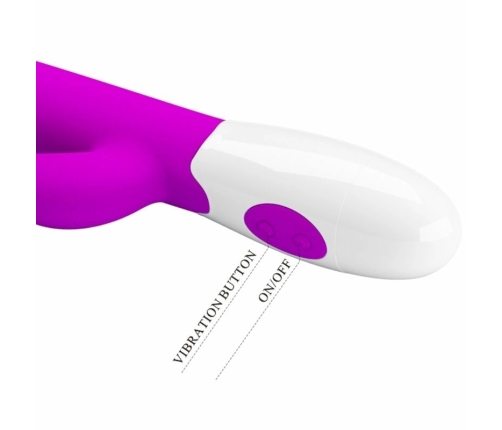 Pretty Love Centaur Silicone Dual-Action Vibrator 30 Modes Purple