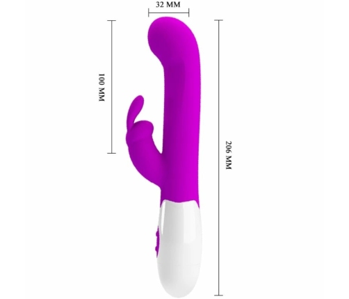 Pretty Love Centaur Silicone Dual-Action Vibrator 30 Modes Purple