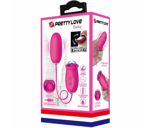 Pretty Love Daisy Intimate Egg Pink - Dual Vibration & Licking Modes