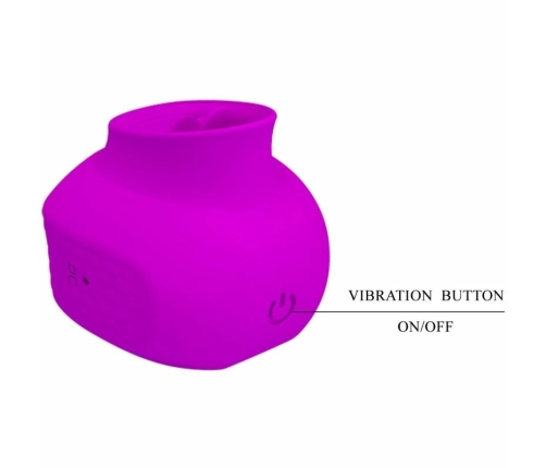 Pretty Love Estelle Intimate Tongue-Shaped Vibrator 12 Modes Purple