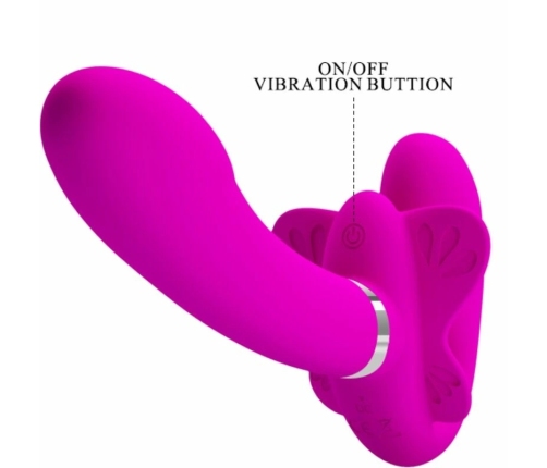 Pretty Love Valerie Double Intimate System 12 Modes Purple Silicone