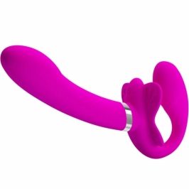 Pretty Love Valerie Double Intimate System 12 Modes Purple Silicone