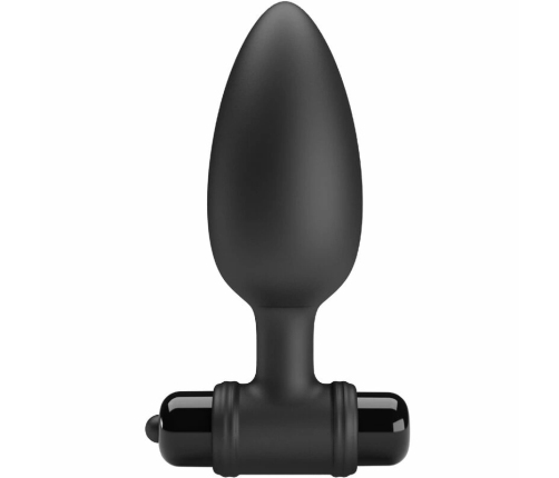 Pretty Love BI-040107 Intimate Silicone Plug 10-Mode Black Medium
