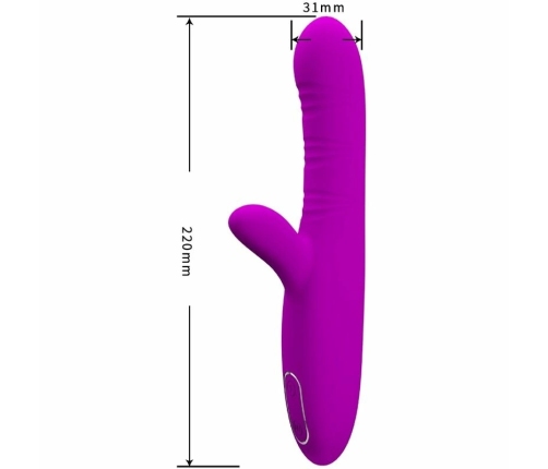 Pretty Love Angelique Intimate Device with Clitoral Stimulator Purple