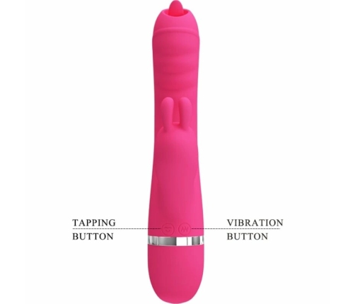Pretty Love Phoenix Pink Multi-Function Rabbit Model, 7 Modes, Silicone