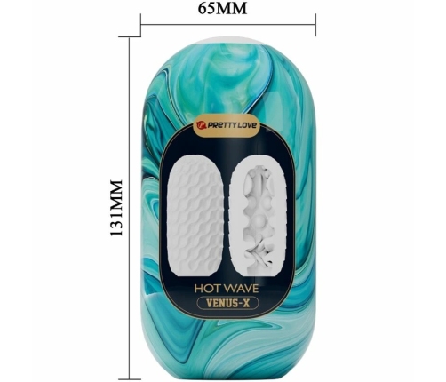 Pretty Love Hot Wave Silicone Intimate Device White Flexible Design