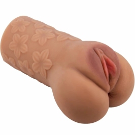 CRAZY BULL Scarlet BM-009236N-1A Dual-Entry Intimate Device, Flower Design, Flesh