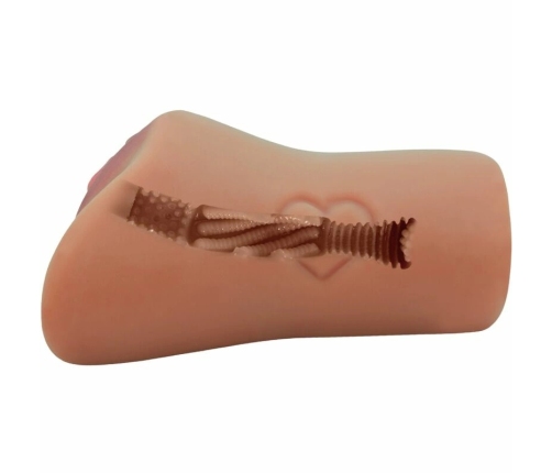 CRAZY BULL BM-009238N-1A Anatomical Double-Entry Intimate Machine, TPR, Heart Detail