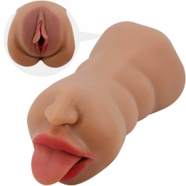 Crazy Bull Sarah Dual-Channel Intimate Machine TPR Flesh BM-009240N-1