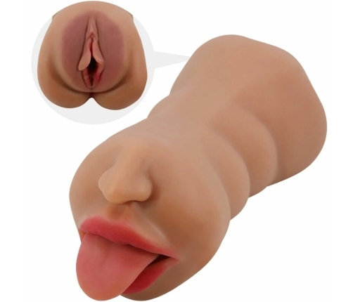 CRAZY BULL - SARAH DOUBLE MASTURBATOR MOUTH & VAGINA FLESH