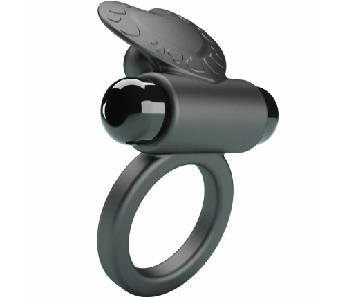 Pretty Love Debonaire Black Intimate Ring with 10 Vibration Modes