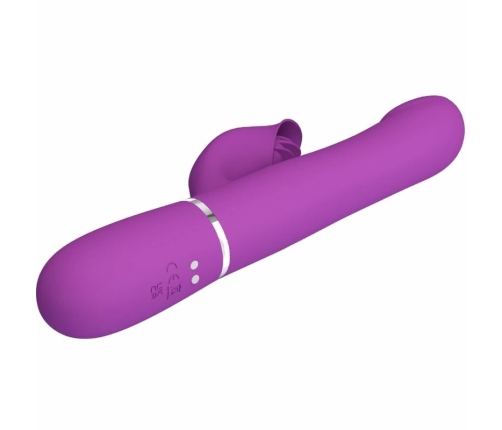 Pretty Love BW-500012-3 4-in-1 Vibrating Silicone Device Purple