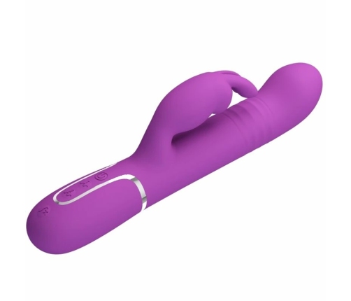 Pretty Love Coale 4-in-1 Silicone Intimate Machine Purple USB Rechargeable