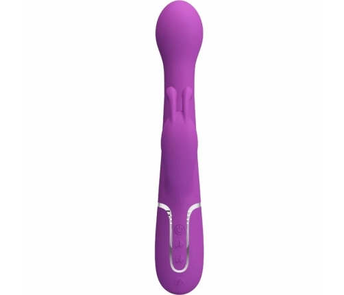 Pretty Love Dejon 3-in-1 Multifunction Rabbit Vibrator Purple Silicone