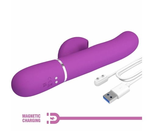 Pretty Love Perlita BW-500015-3A Silicone 3-in-1 Intimate Machine Purple